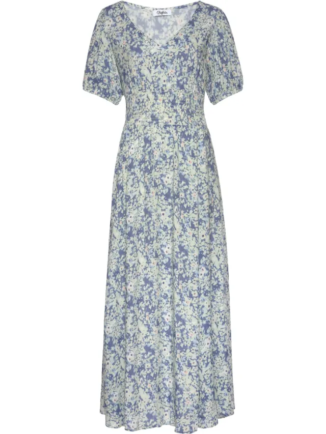 Maxi-jurk blauw geprint, foto 2