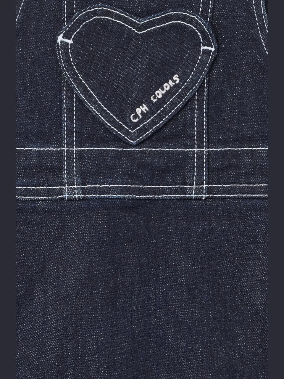 Copenhagen Colors spijkerjurk raw denim blauw, foto 5