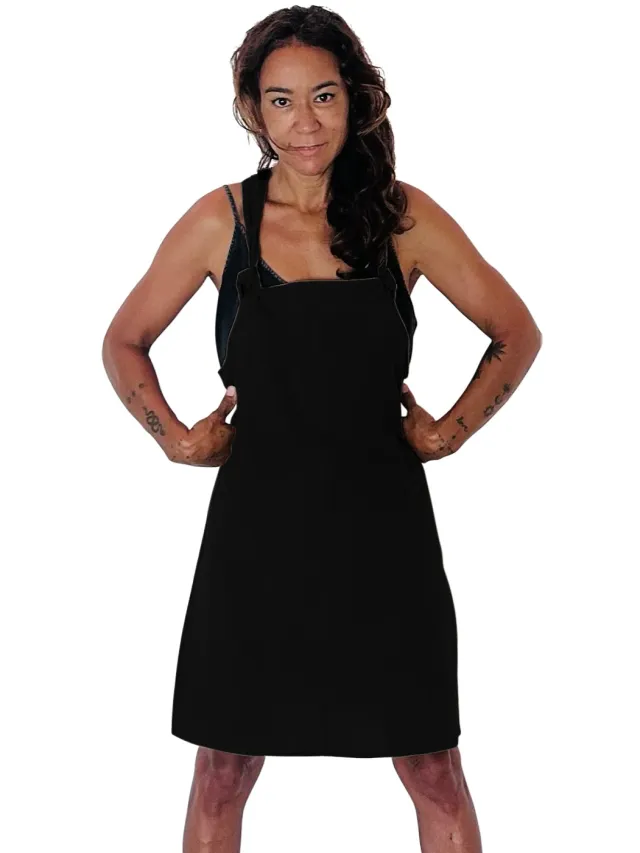The Driftwood Tales dames vegan Jurk Garden Zwart