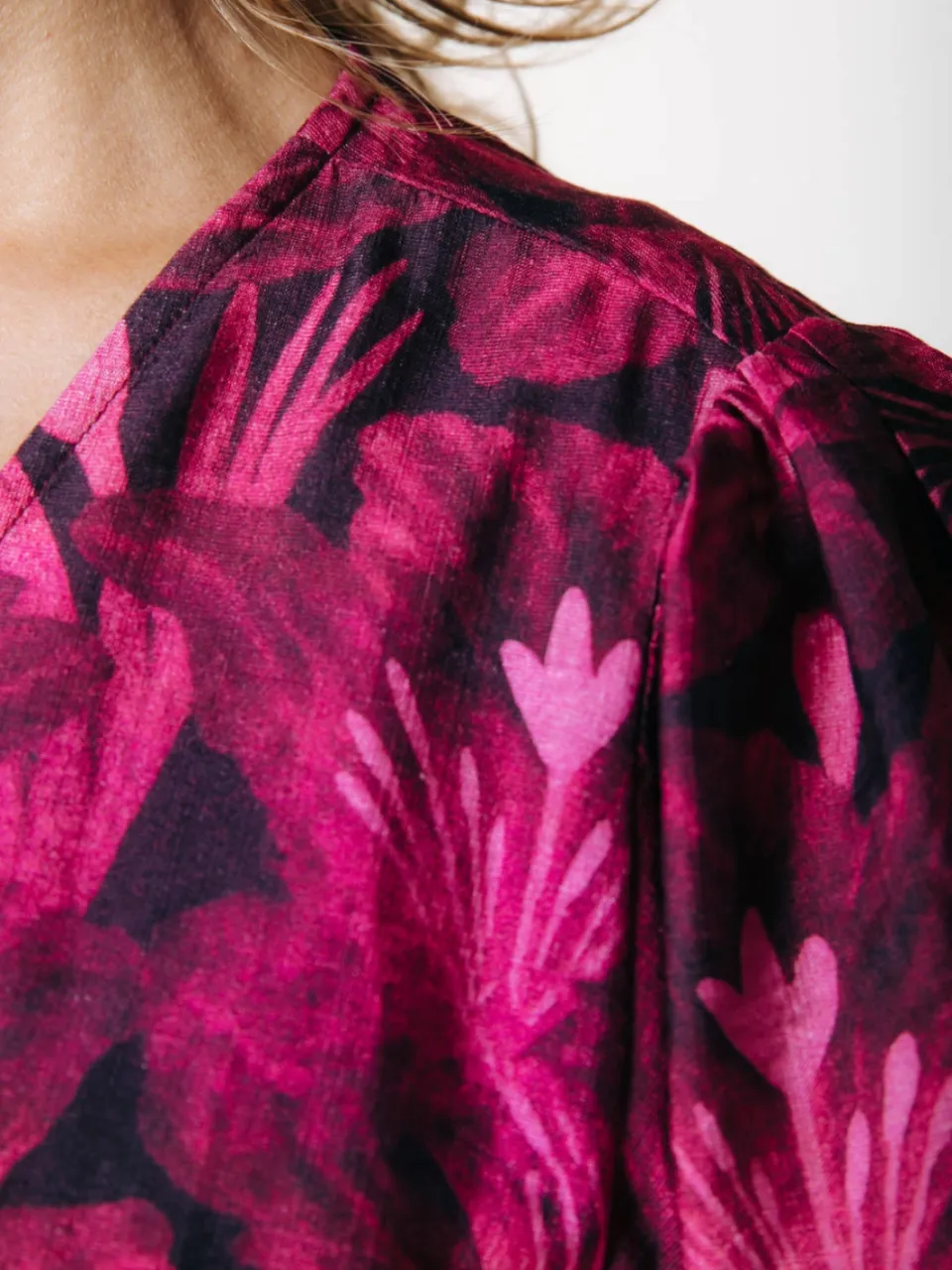 Colourful Rebel gebloemde mini jurk roze, foto 4