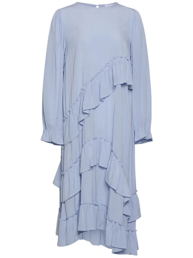 Noella Sierra Frill-jurk in lichtblauw