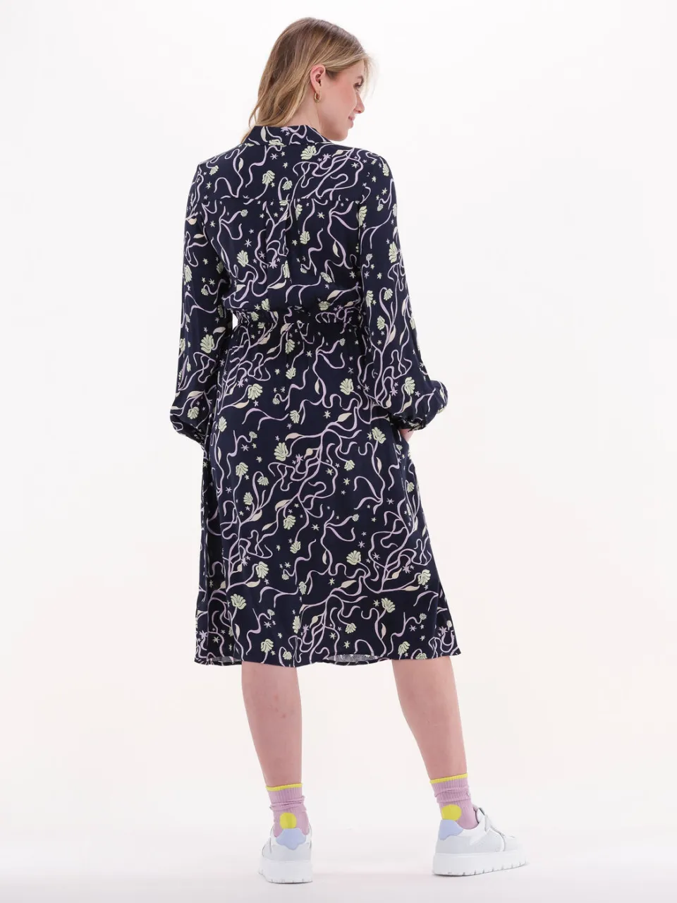 Scotch & Soda Dames Jurken Relaxed Fit Shirt Dress - Donkerblauw, foto 3