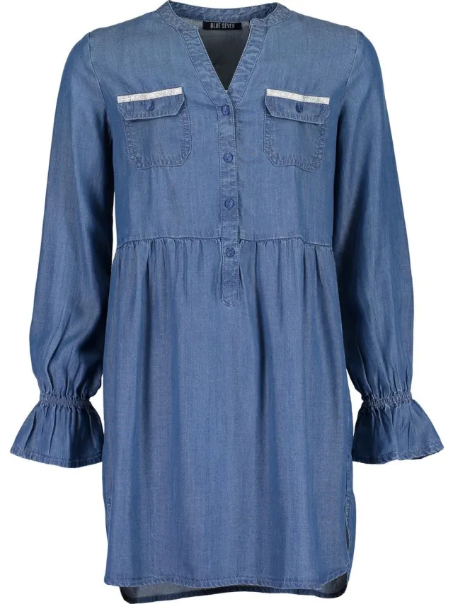 Blue Seven Meisjes Tunique - Denim Blauw
