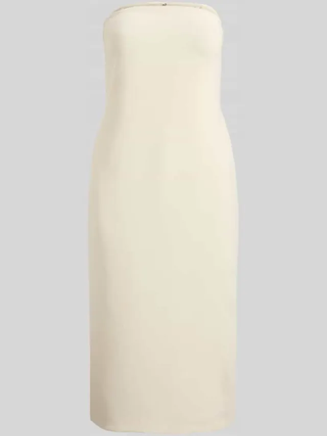 Lauren Ralph Lauren Nauwsluitende cocktailjurk met pijpsplit beige, foto 2