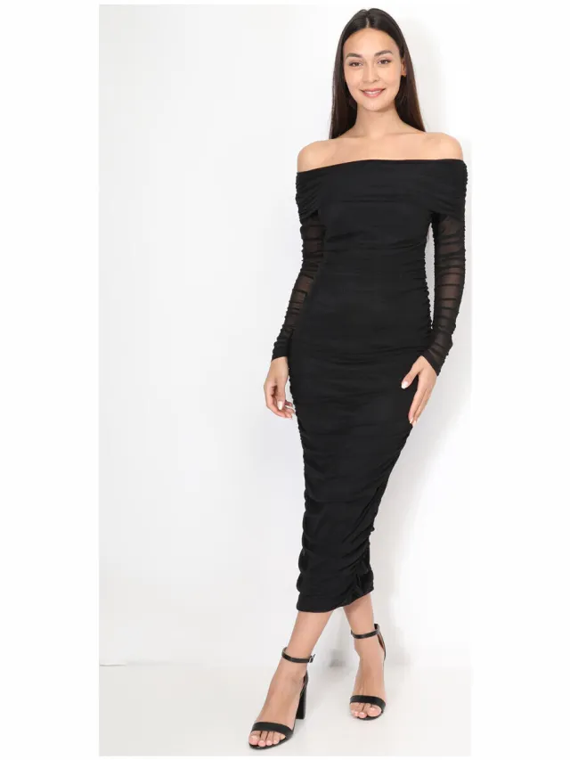 La Modeuse Jurk La Modeuse 71280_P167437 Zwart