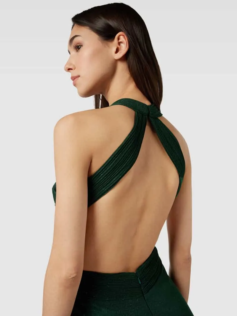 LUXUAR FASHION Avondjurk met cut-out smaragdgroen, foto 3