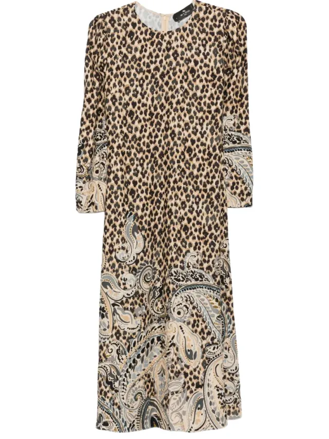 ETRO Lange Jurk Etro wrha0563_99sp41c-x0823 Multicolour