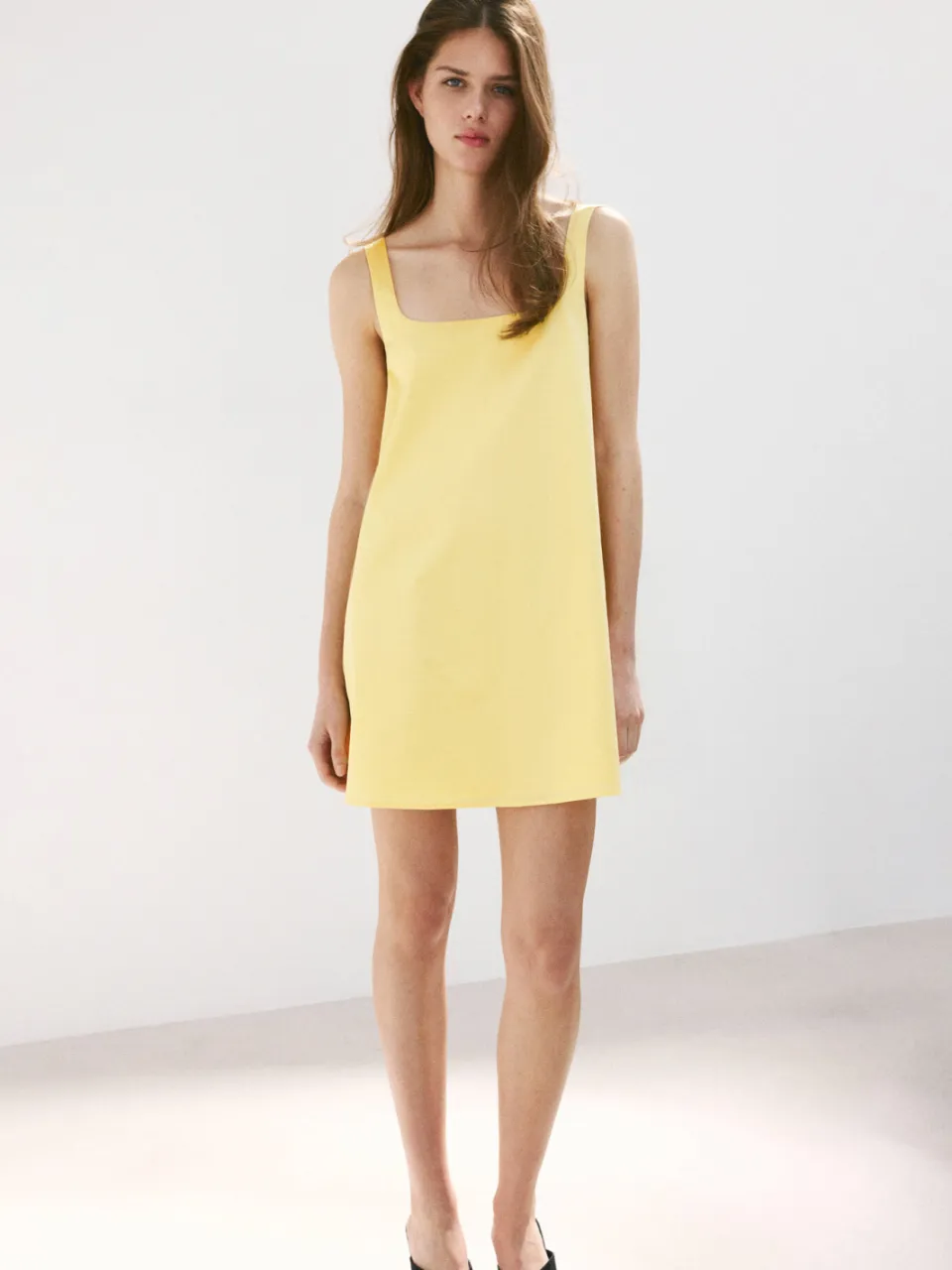 Mango mini jurk - geel, foto 4