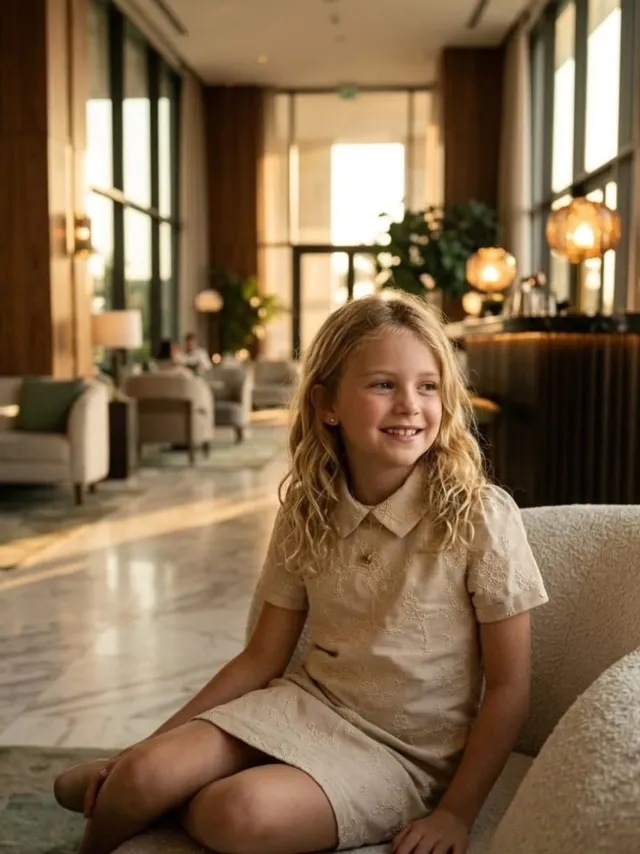 HILAL AKINCI KIDS Jeugdjurk Beige
