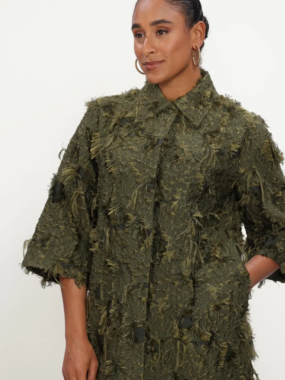 COPENHAGEN MUSE Dames Jurken Cmjany-dress - Donkergroen, foto 4