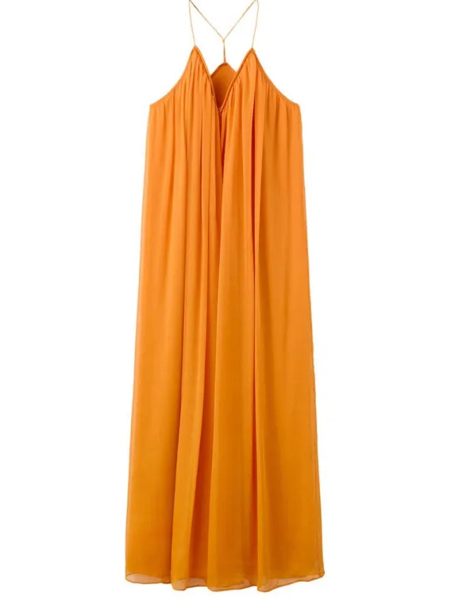 Mango maxi jurk - oranje, foto 2