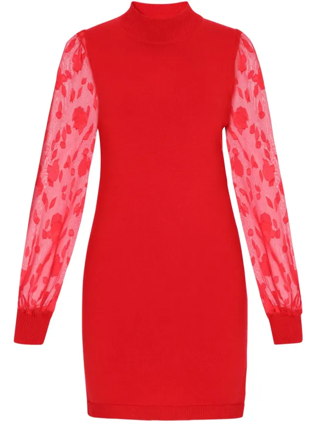 Faina Dress red