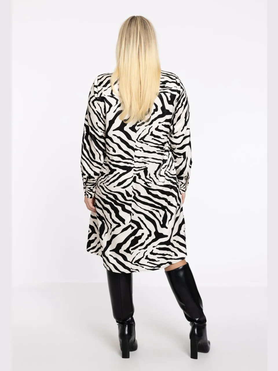 Yoek Blouse-jurk TIGRE | Zwart, foto 4