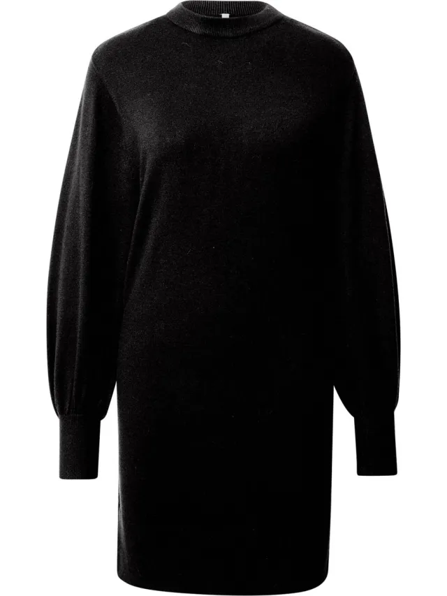 Only ONLLABELLE LIFE L/S DRESS KNT NOOS Dames Jurk Zwart