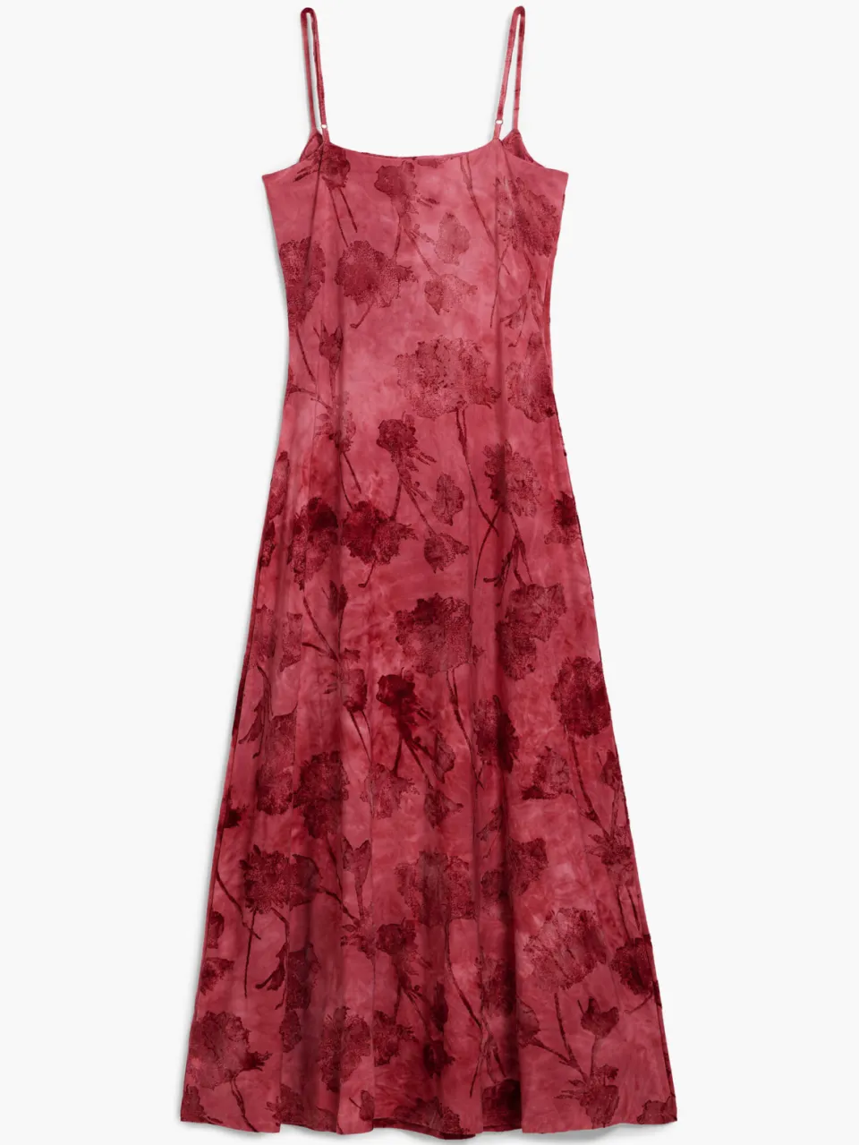 Desigual gebloemde midi jurk rood, foto 2
