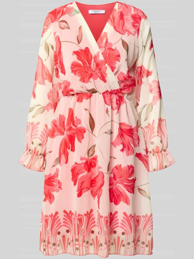 ZABAIONE Knielange jurk in all-over look model 'Ja44milaa' roze, foto 2