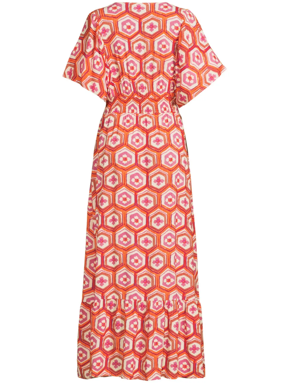 Geisha A-lijn jurk oranje, foto 2