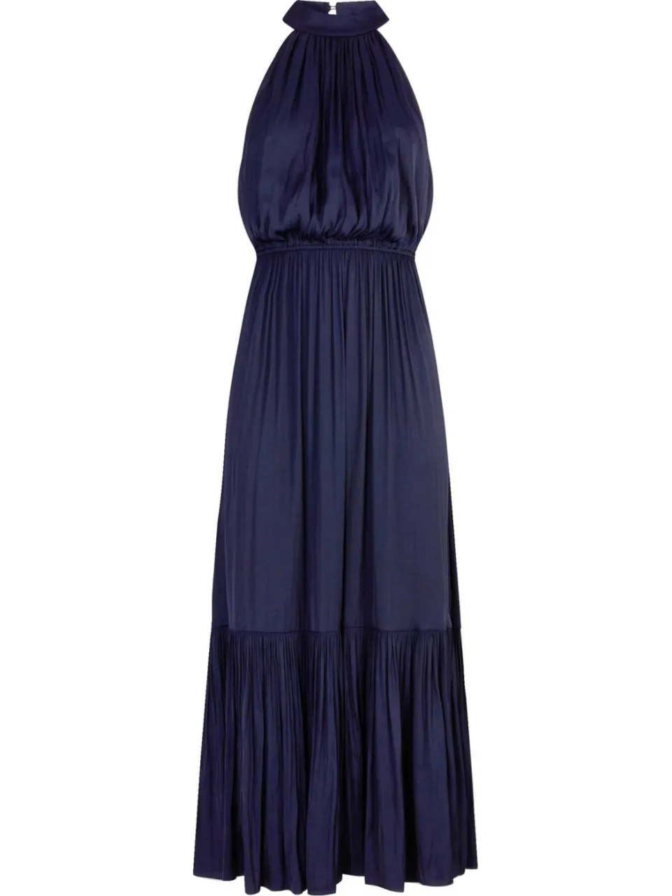 Morgan satijnen jurk marineblauw, foto 2