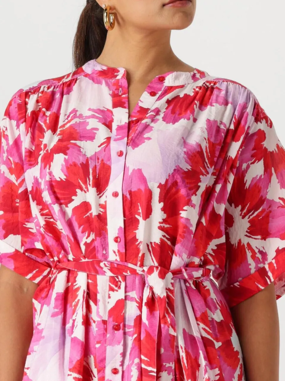 POM Amsterdam Dames Jurken Dress Bubble Bloom Lavender - Multi, foto 4