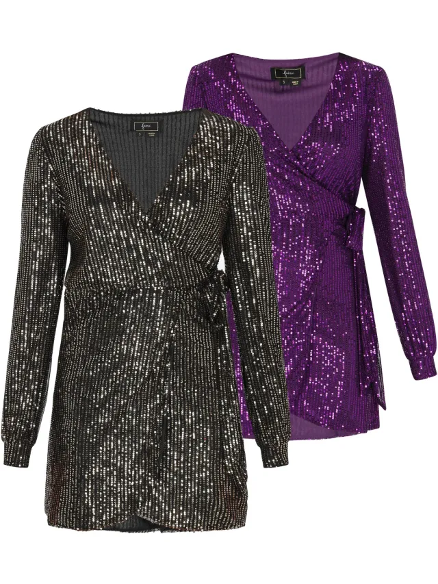 Mo dress 2-Pack Black & Violet