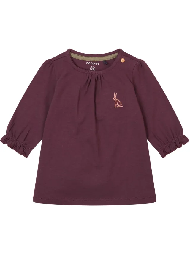 Noppies Dress Favara long sleeve Meisjes Jurk Eggplant