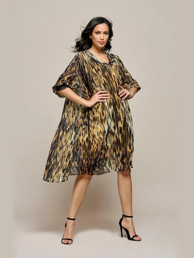 Mart Visser Hazel Print Kaftan Multi Zwart