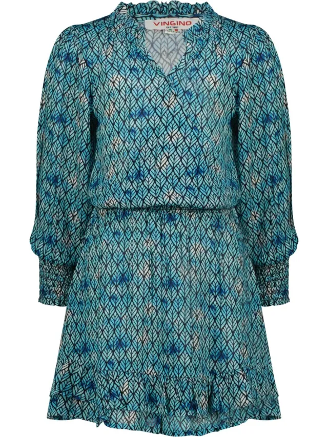 Vingino Pila Meisjes Jurk - Artic blue