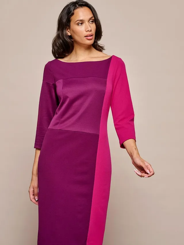 Mart Visser Canehill Jurk Dark Berry Donkerrood