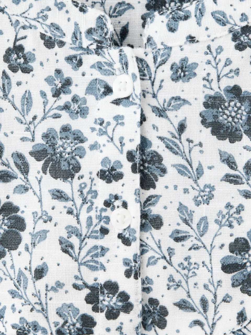 Mango gebloemde babyjurk donkerblauw/ecru, foto 5