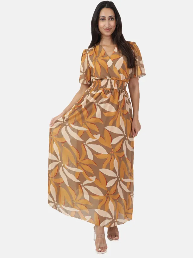 Elara Maxikleid Camel