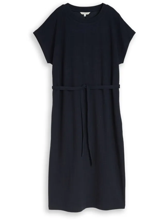 Tom Tailor Loose fit midi-jurk - sky captain blue