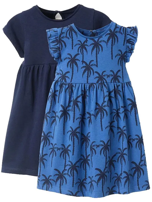 Zippy 3107116502 Korte Mouw Jurk 2 Eenheden Blauw 6-9 Months Meisje Blue