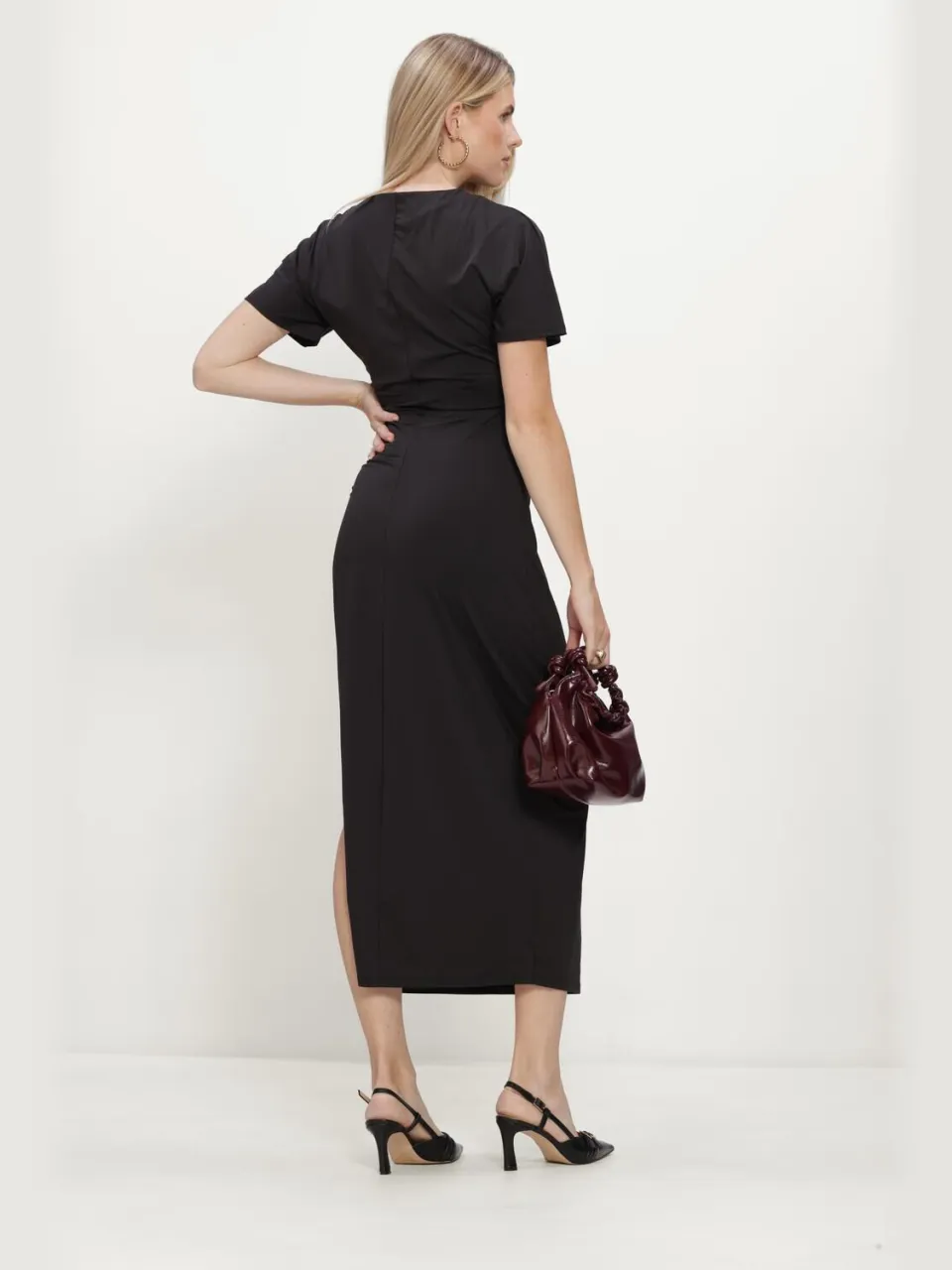 ROSEMUNDE Dames Jurken Rwbridget O-neck Long Dress - Zwart, foto 3