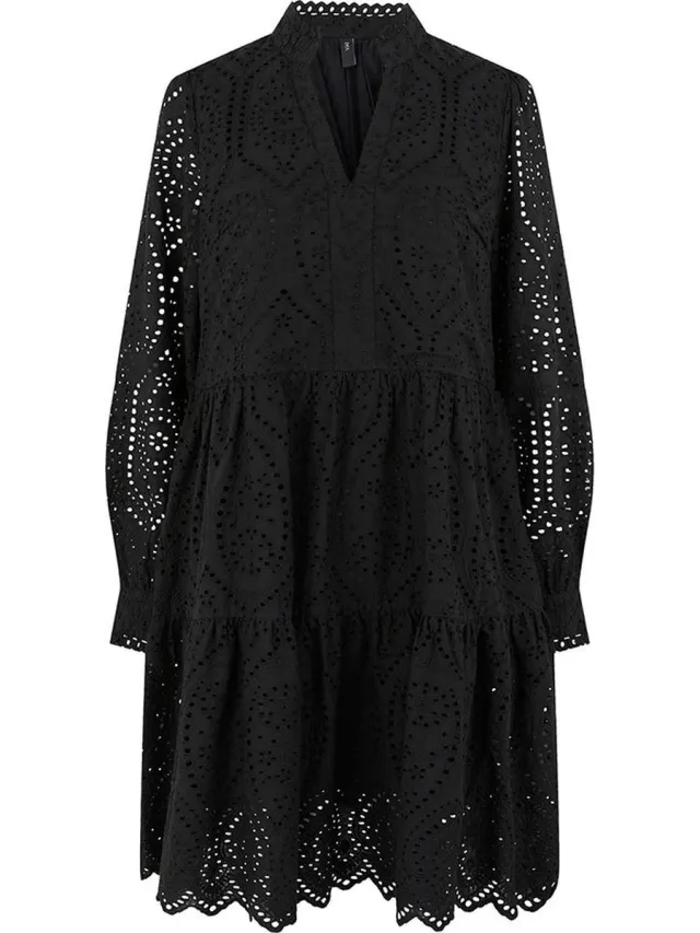 Yas Holi S Korte Jurk Met Lange Mouwen Zwart 2XL Vrouw Black