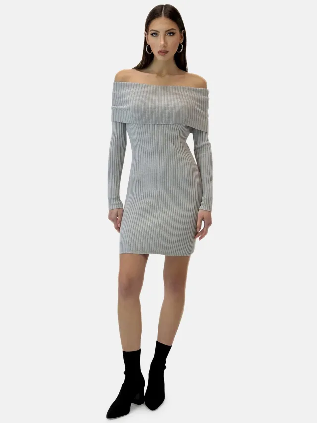 Elara Minikleid Grau