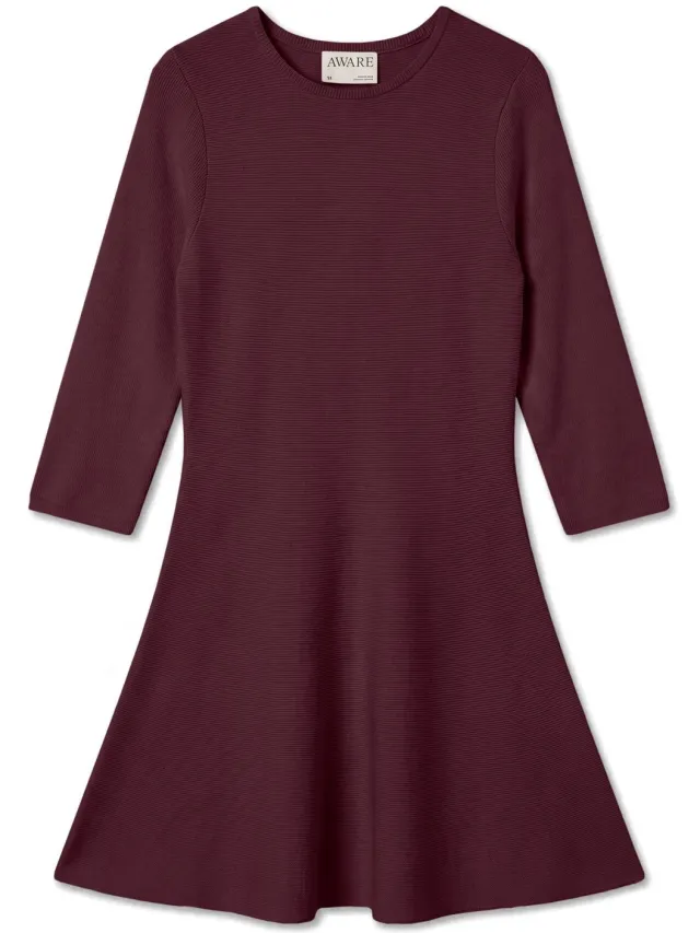 Vero Moda Gebreide jurk AWANKA Korte jurk Winetasting 1