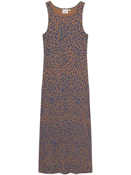 Dedicated Women's Rib Dress Motala - Jurk, bruin