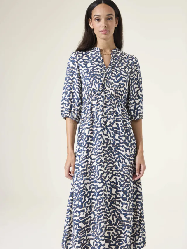 Garcia Jurk met print Wit