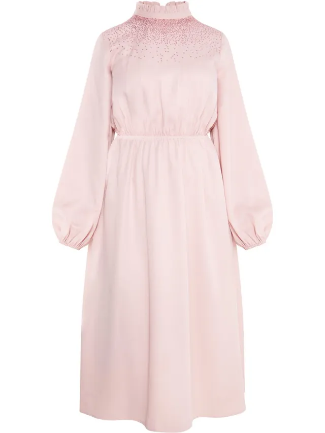 Usha midi-jurk roze champagne