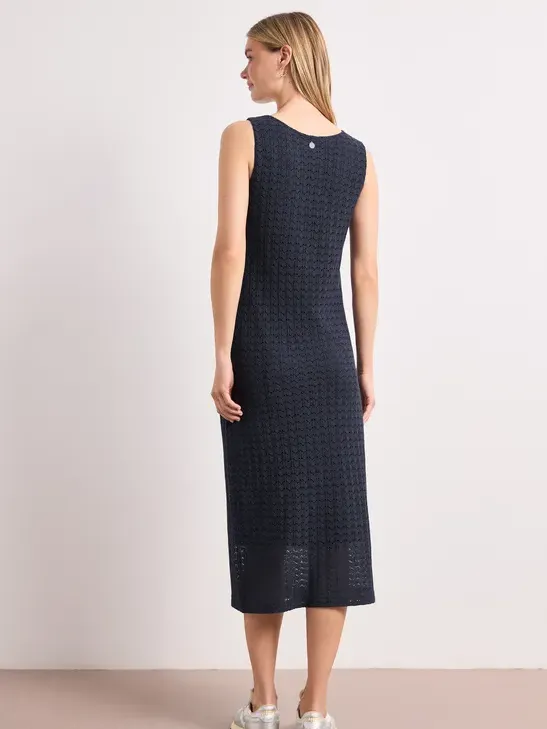 Street One Midi-jurk met kanten V-hals blauw, foto 2