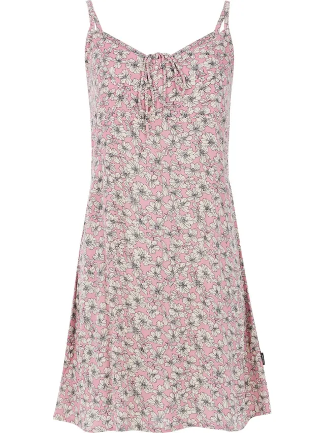 Protest Prtroula – Korte jurk Dames – Verstelbare bandjes – Bloemenprint Kit Offwhite