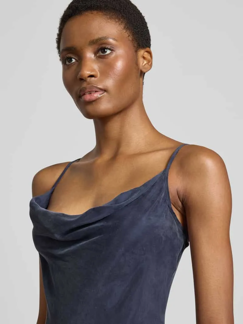 Guess Midi-jurk van lyocellmix met viscose, model 'Lina' marineblauw, foto 2