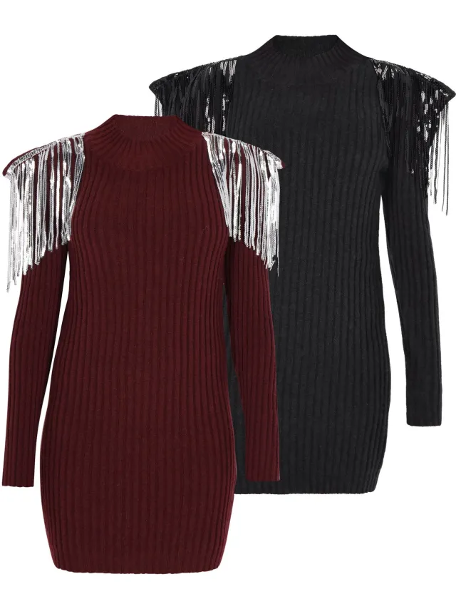 Mo Dress 2-Pack Plum & Black