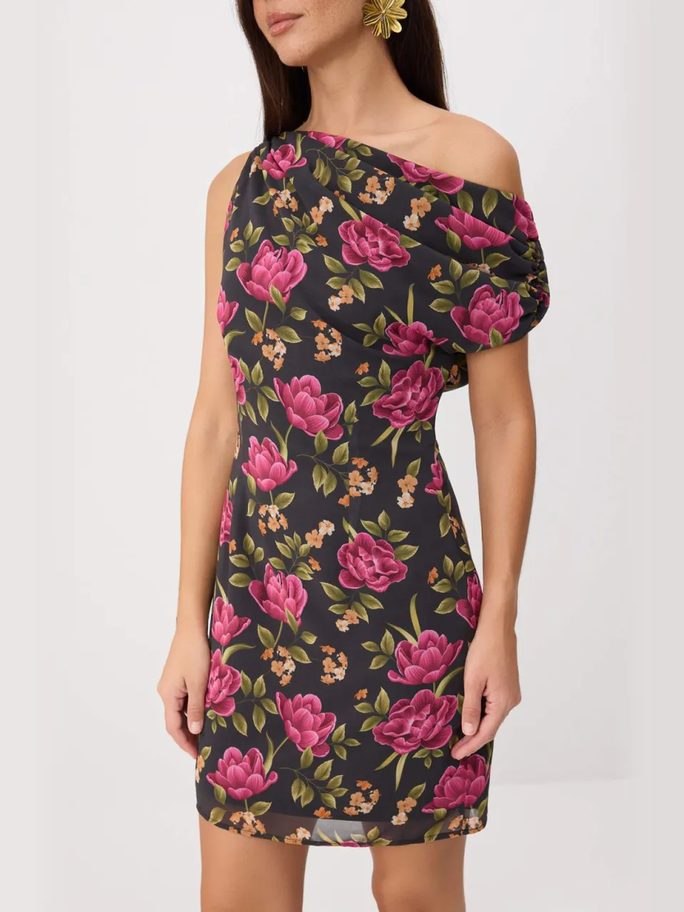 Trendyol TRENDYOLMİLLA Dames Meerkleurig Bloemen Kort / Mini Mouwloos Bodycon Jurken veelkleurig, foto 2