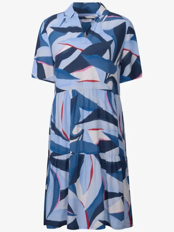 cecil Jurk met volants blauw, foto 3
