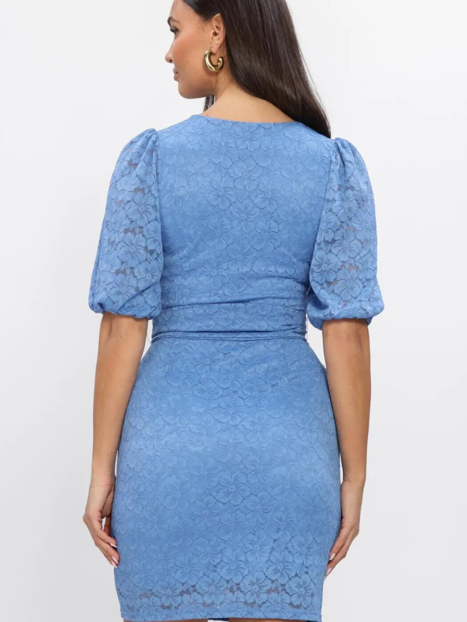 Freebird Dames Jurken F-jer-lace-flower-26-1 - Blauw, foto 3