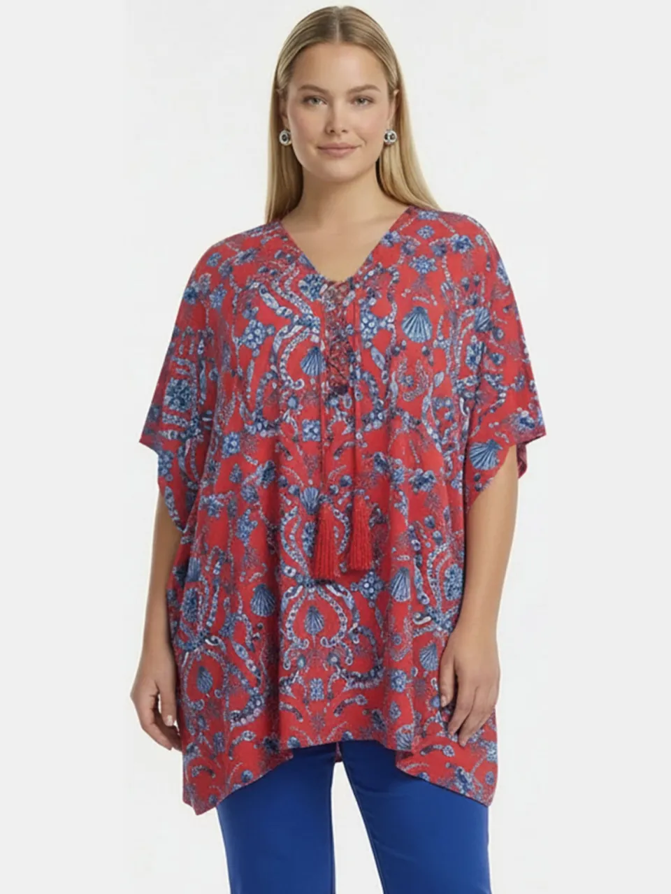 Yoek Kaftan SHELLSCAPE | Light Red, foto 2