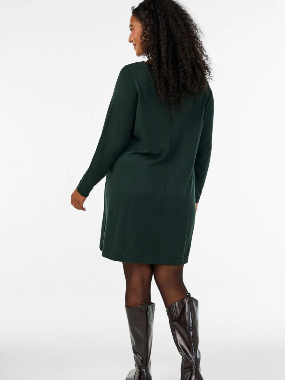 Zizzi jurk MSHAPE donkergroen, foto 3