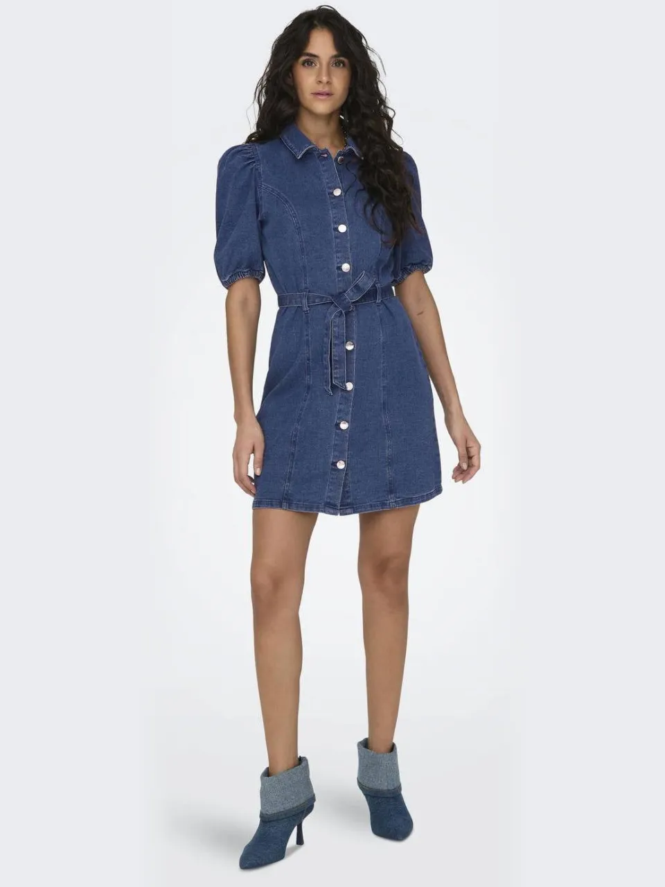 Only spijkerjurk ONLVIBBE medium blue denim, foto 3