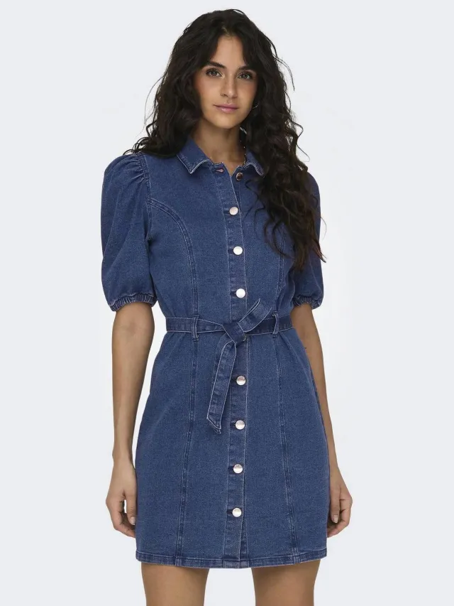 Only spijkerjurk ONLVIBBE medium blue denim